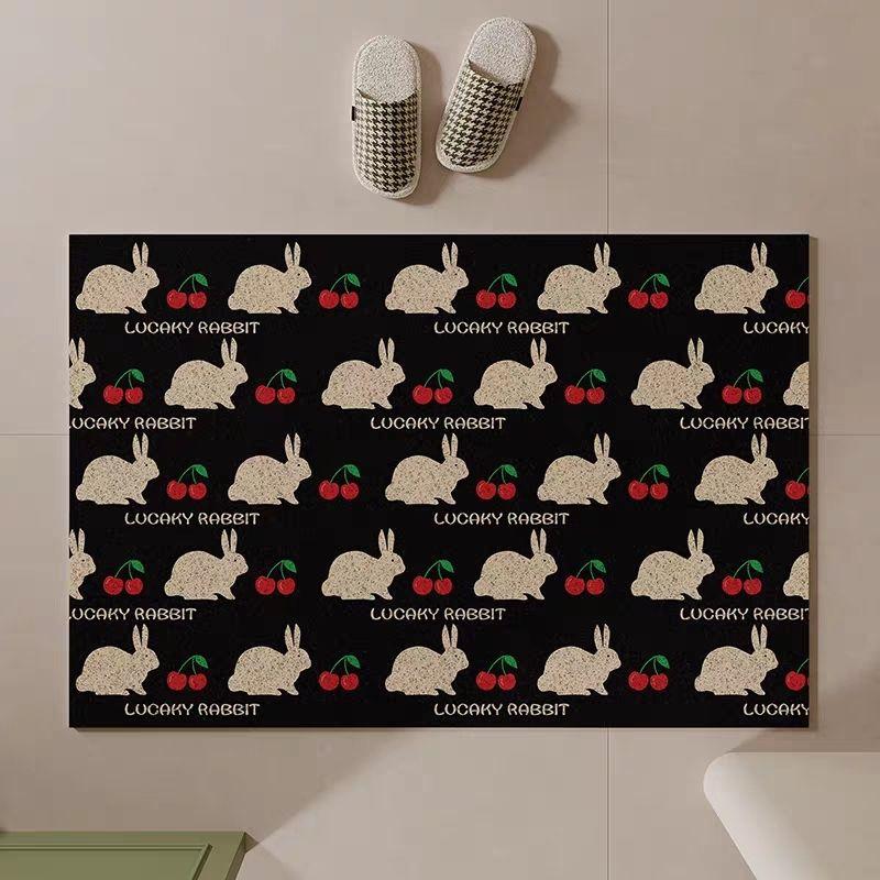 Luxury Coir Horse Door Mat: Elegant Non-Slip Entryway Rug