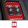 For Toyota 86 Subaru BRZ 17-2019 Red Carbon Fiber Console Seat Button Frame Trim