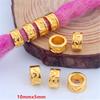 5pcs/bag Silver Metal Hair Rings Braid Dreadlocks Bead Hair Cuffs Dread Tube Charm Dreadlock for DIY Hair Accessaries