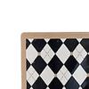 Acrylic Checkerboard Drinks Coaster Cup Mat Tabletop Protection Serving Tray Decorative
