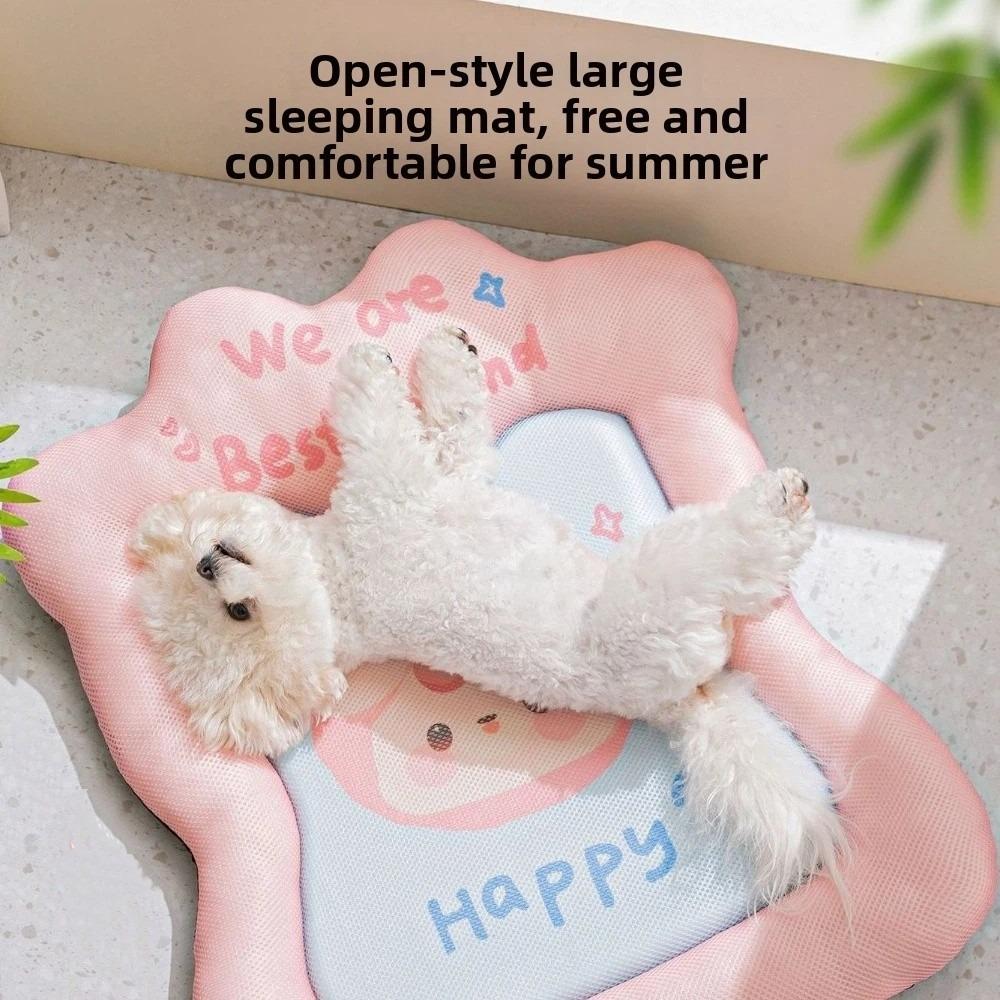 Breathable Pet Cool Cushion Cartoon Pattern Pet Cooling Mat Cat Nest Mat  Hot Weather