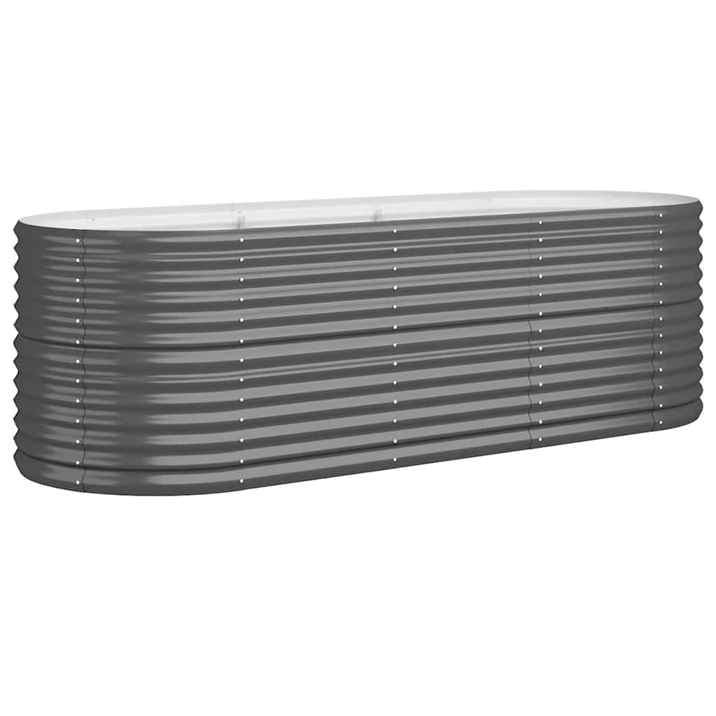 Vidaxl Podwyższona Donica, Stal Malowana Proszkowo 224X80X68 Cm