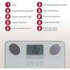 Balance d'analyse de la composition corporelle - tanita - bc-731 - 150 kg - format voyage, compacte et légère - blanc
