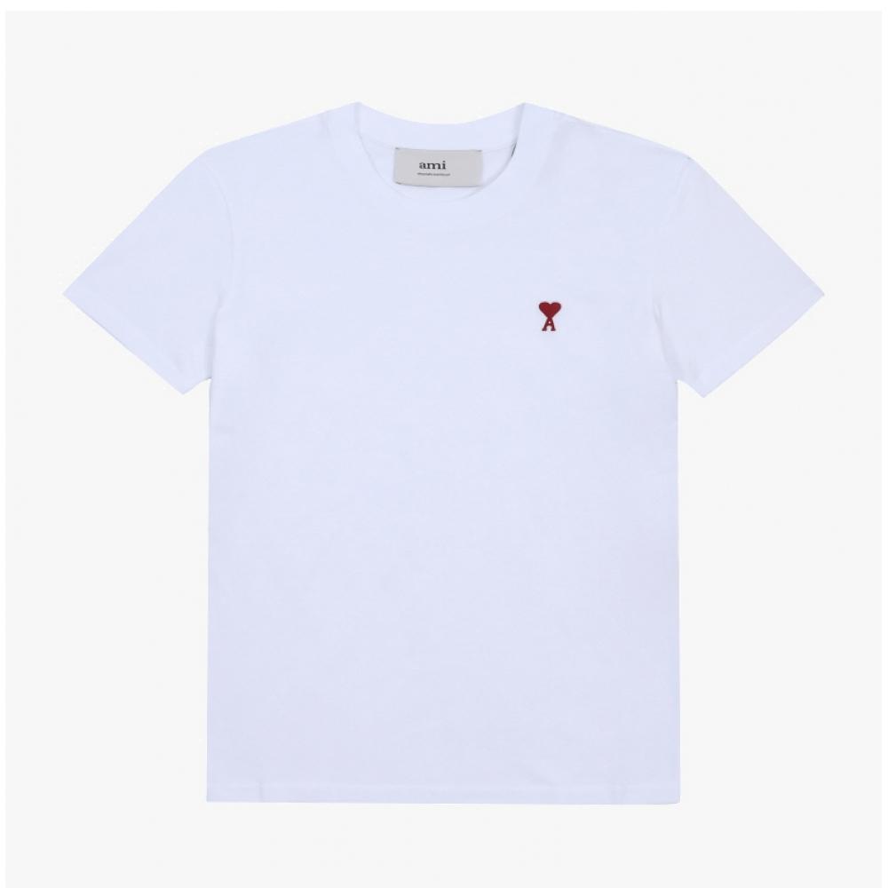 Ami Small Heart Logo Tee Bfuts035