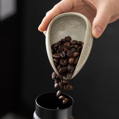 Yousheng Coffee Dosing Cup Barista Tools Utensil Portable Coffee Spoon for Home Cafe Buffet Hotel Office Ceramic Coffee Bean Weighing Dish