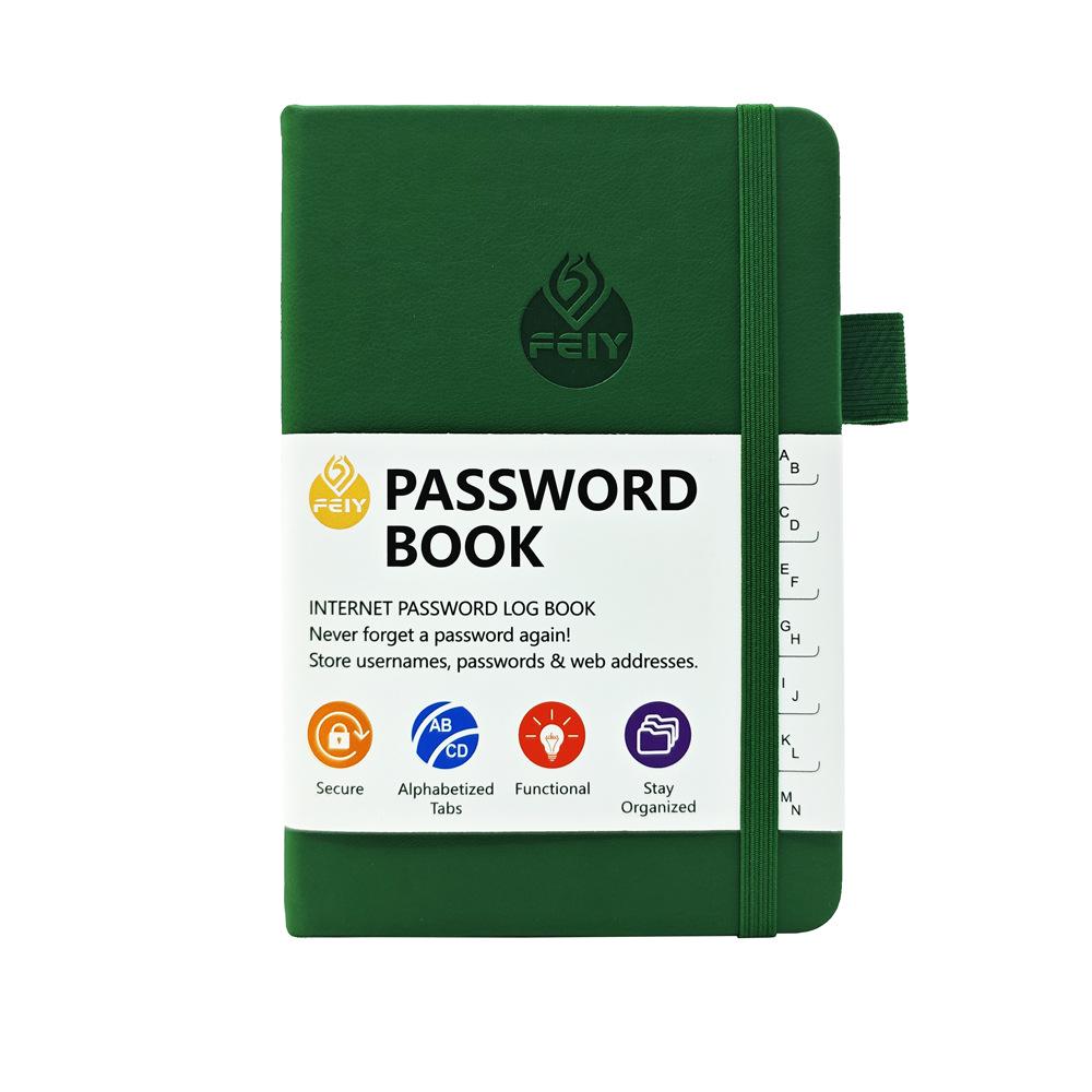 Trendy A6 Password Address Notebook with Strap