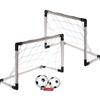 Set of 3 Soccer Goals + Ball and Pump