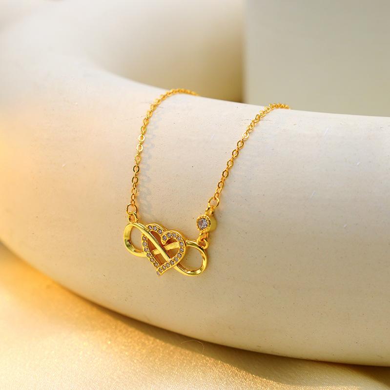 Jewelry Factory Personalized Non-Fading Necklace Stainless Steel Custom Unlimited Symbol Love Collarbone Chain Female