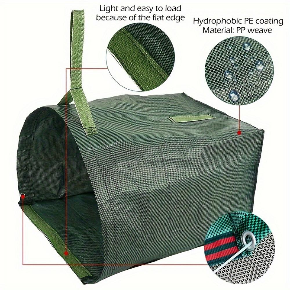 Garden Leaf Bag 200L Yard Dustpan Collection Leaf Bag, Yard Garbage Bag, Garden Leaf Debris Garbage Bag