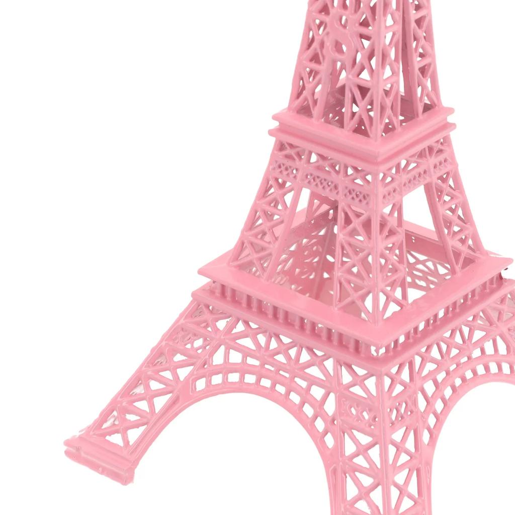 Creative Pink Eiffel Tower Model Creative Pink Eiffel Tower Model Decor Statue Eiffel Tower Figurine Office Metal Ornaments Pink