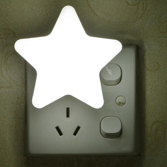 EU/US Plug Star LED Night Light Sensor Control Decoration Lampă de dormit pentru bebeluși