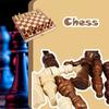 Luxurious Wooden Chess Set Featuring Premium Folding Chessboard And Elegant Pieces