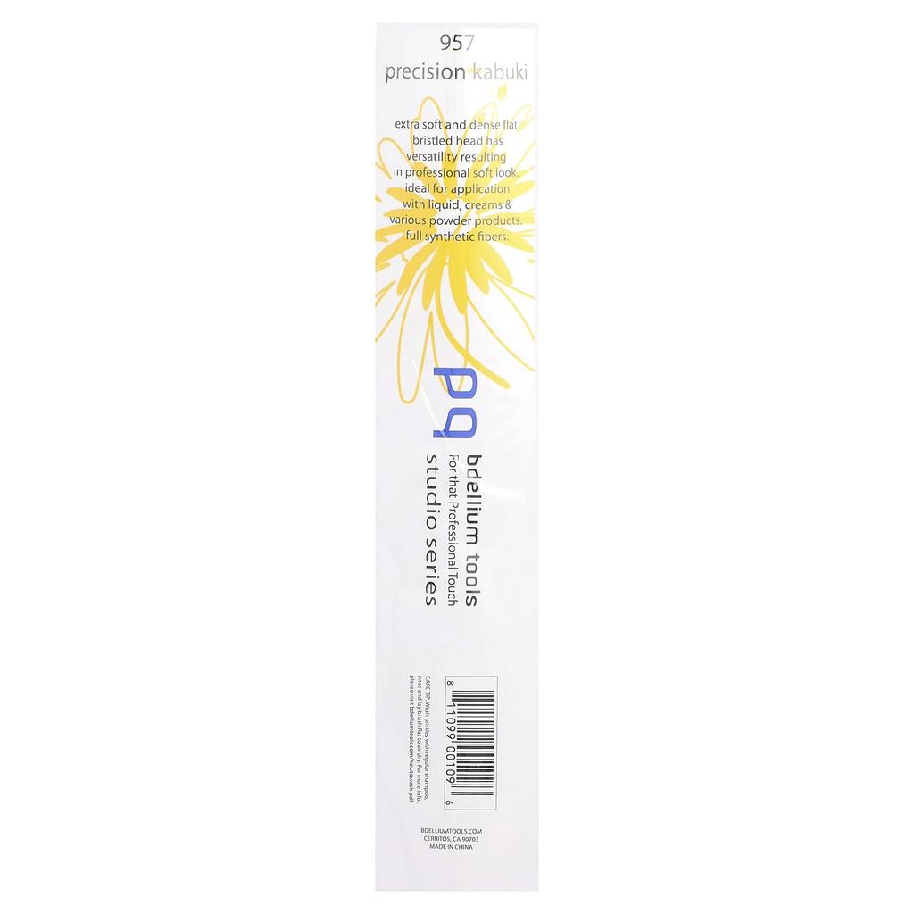 Bdellium Tools, Standard Series, Precision Kabuki Brush, Face 957, 1 Brush