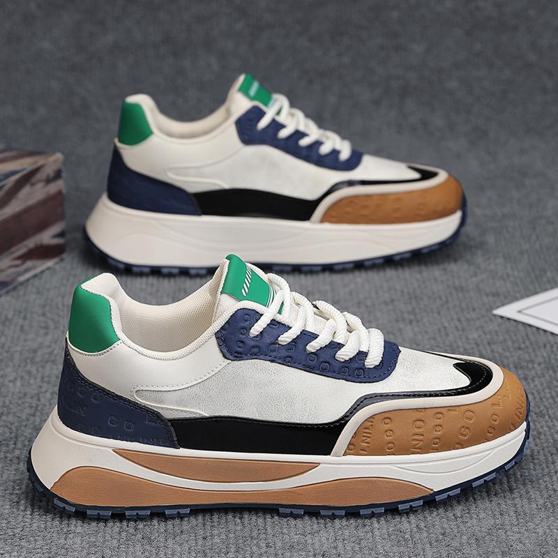 CYYTL Zapatillas de Hombre Casual Zapatos Deportivos Moda Skateboard Cuero Exterior Diseñador Lujo Plataforma Running Tenis Trabajo Mocasines