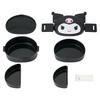 Sanrio Kuromi Lunch Box 589373 Face-Shaped Two-Tier