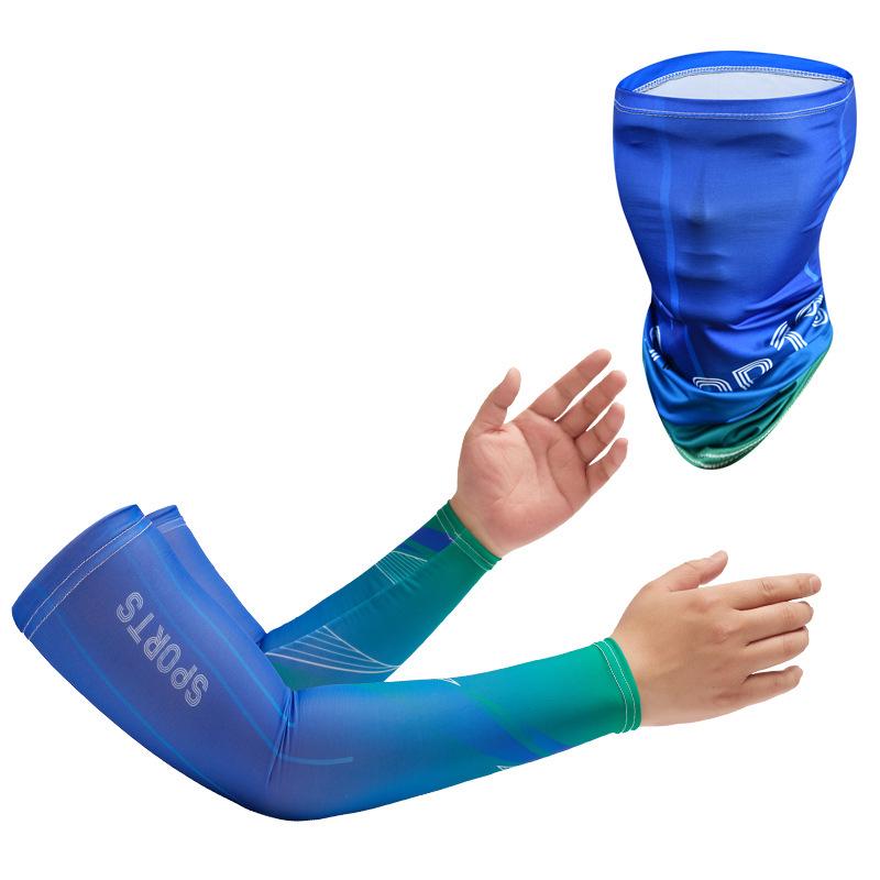 Ice Silk Sun Protection Arm Sleeves for Men & Women - Loose-Fit, Plus Size, Ideal for Summer Sports & Driving