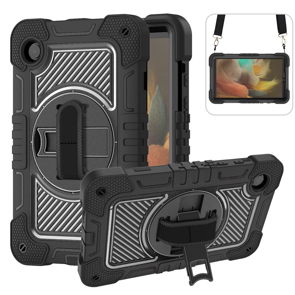 Étui blindé pour tablette pour Samsung Galaxy Tab S9 S9Plus A9 Plus S8 S7 A8 A7Lite S8Plus S7FE S7PLUS S6lite a7 Tab A 8.0 8.4 T290 T510 Tab A 8.4 SM-T307U noir