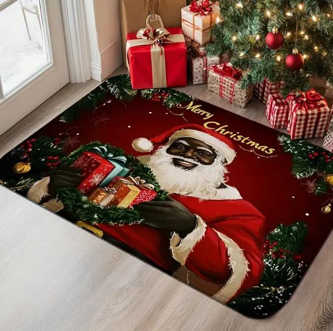 Outdoor and Indoor Mats Christmas Horse Print Floor Mats Welcome Mats Home Living Rooms Kitchens Bedrooms and Room Decorations