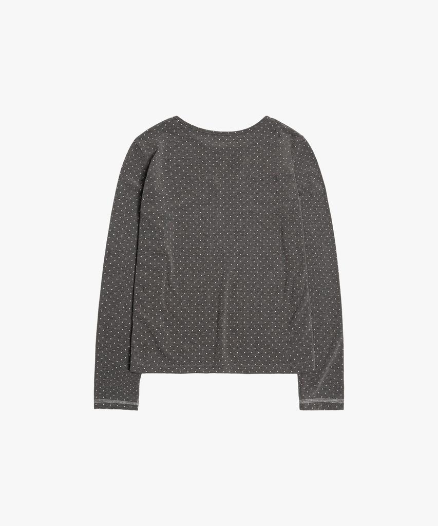 Liomeu Signature Dot Long Sleeve Tee_Gray : Radiant165