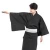 Fuuka Yukata Set Waist Size Small Square B44 WN02S Men's 3-Piece (Obi, Cord, Cotton, Linen) - (Waist Cord, Obi, White) -