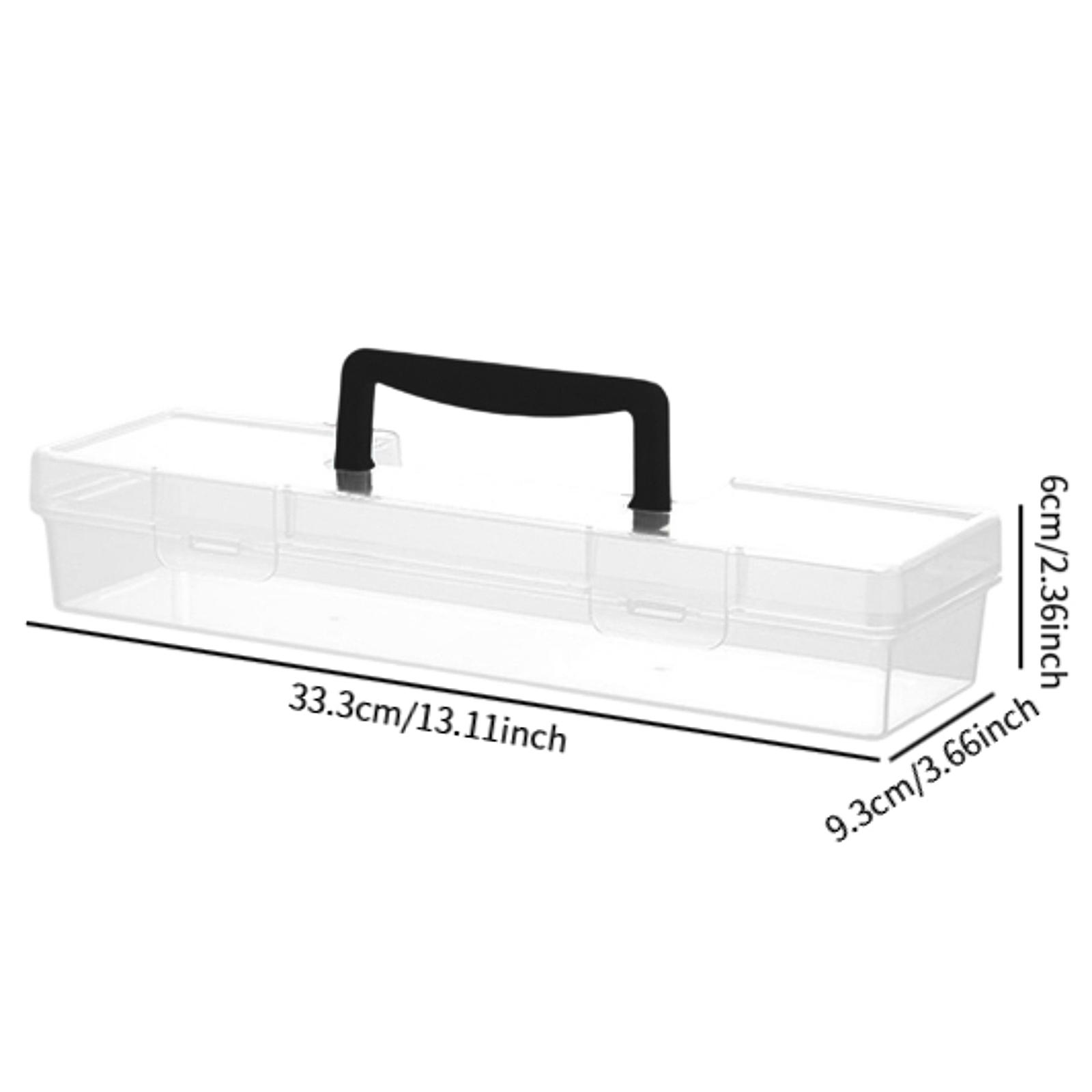 Portable Transparent Hardware Tool Box Multifuntional Empty Toolbox Plastic Parts Box Tool Organizer Household Tool Storage Box
