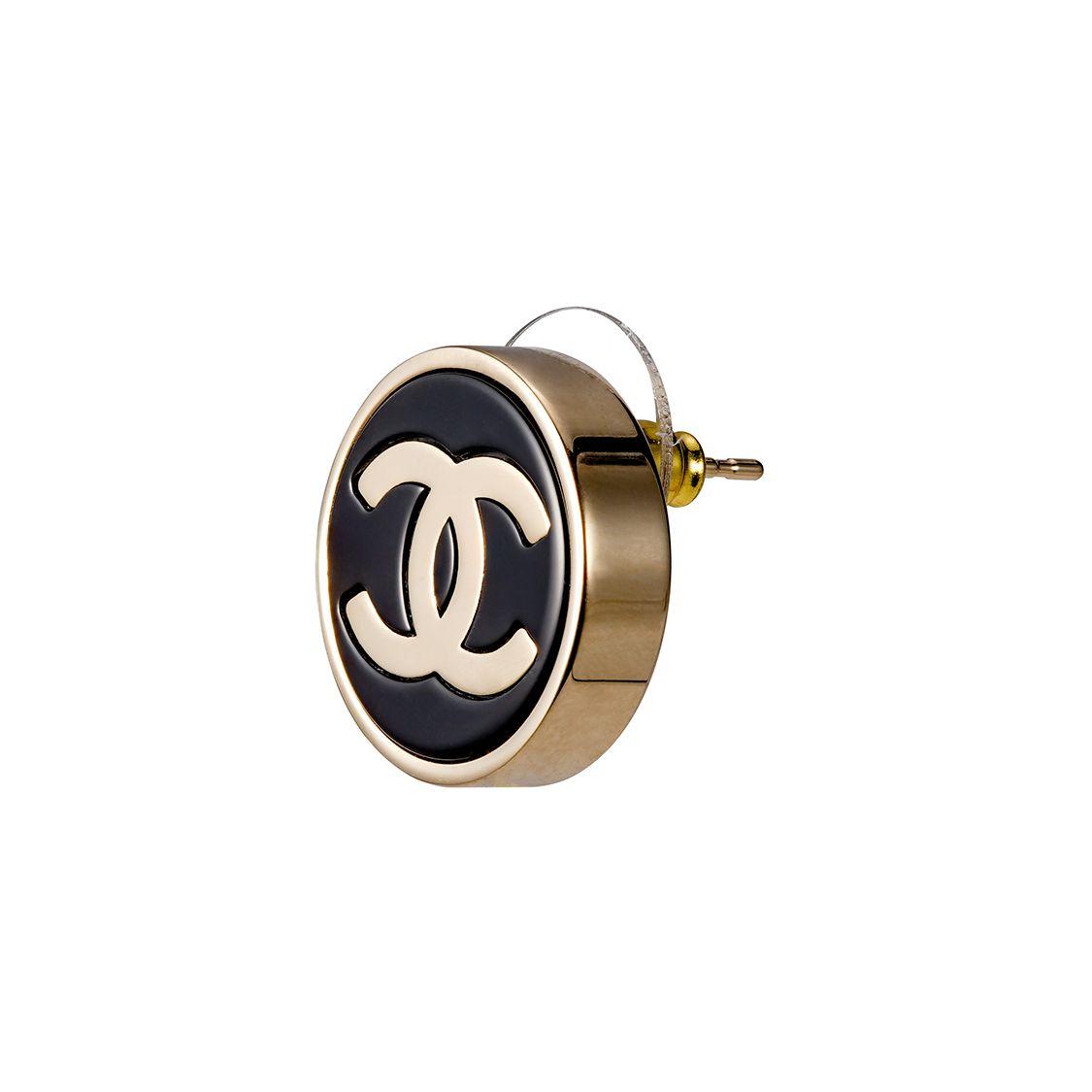 

Chanel Double C Decorated Elegant Earrings Women earrings Black ABA032-B09803-NL888 Black,F