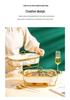 Luxury Ceramic Tableware Set: Rectangular Baking Pan, Casserole Stand, Candle-Heated Soup & Dry Pot