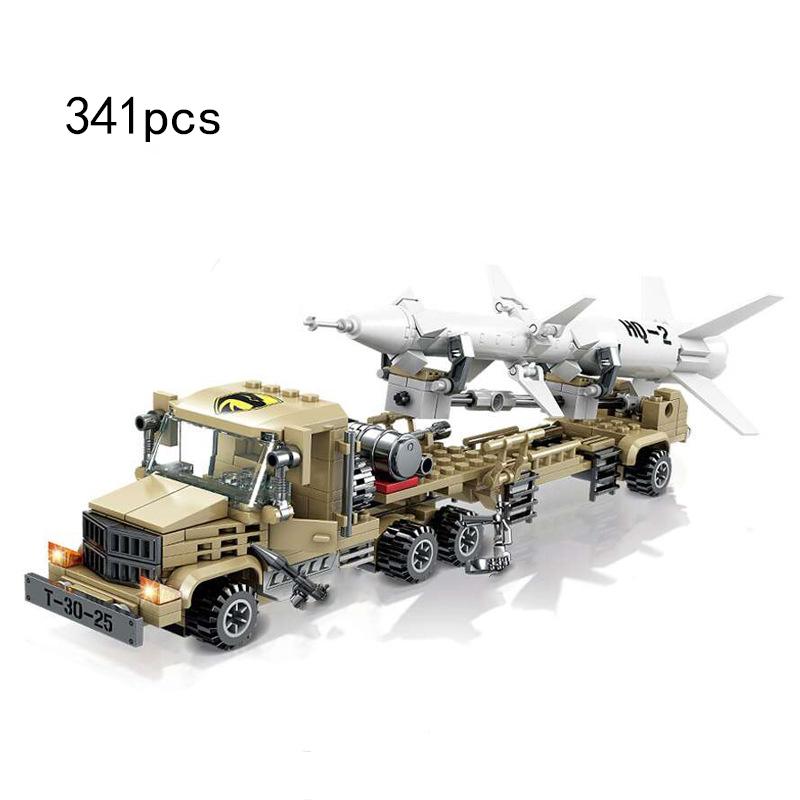 KAZI CN Military vehicle radar Missile Launcher Truck Tank Armour army Model Building Blocks Sets Educational Toys For Childrens