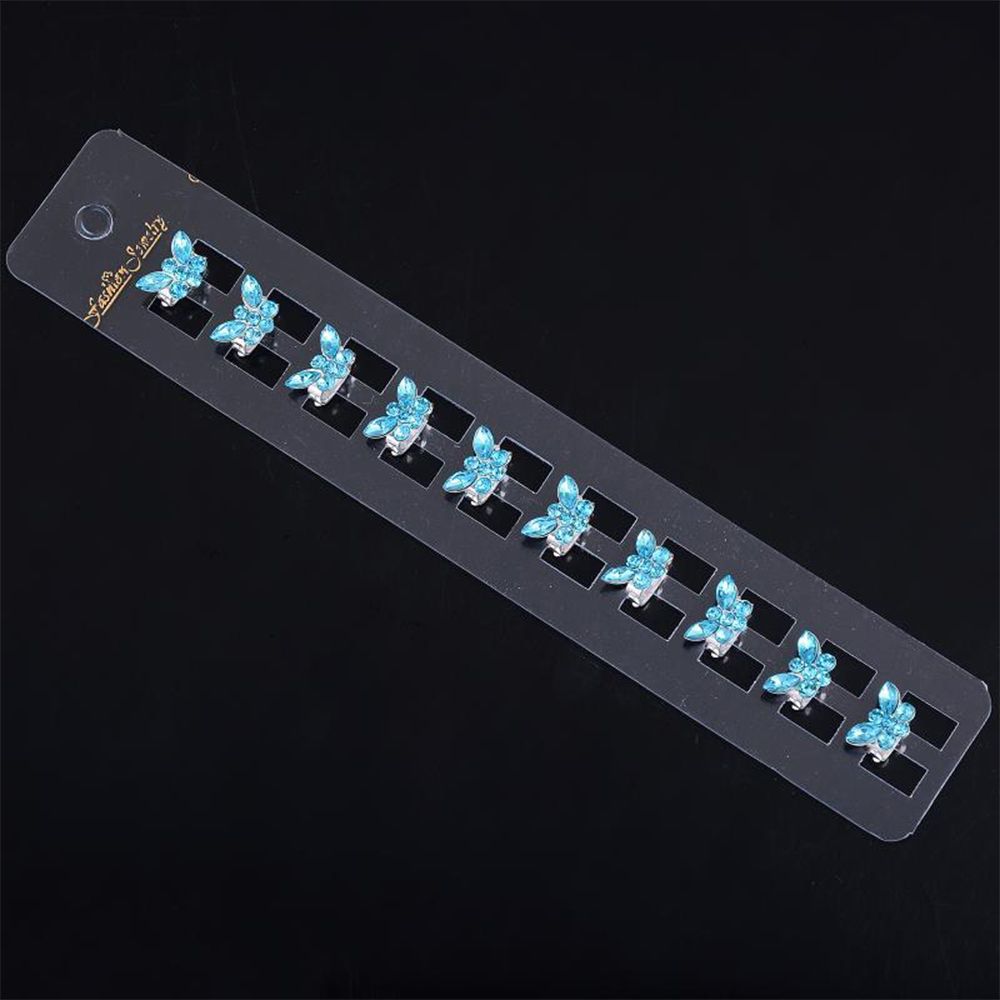 

для Baby Girl Ювелирные Заколки Пряжка Коготь 10 шт. Свадебный Кристалл Бабочка Аксессуары для волос