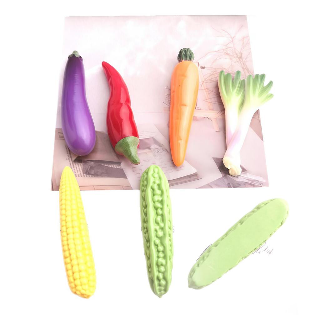 Miniature Vegetable Resin Accessories: Carrot & Pepper for DIY Hair Accessories, Keychains, and Ornaments