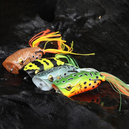 60mm/16g Fishing Lure Realistic Appearance Sharp Hook Big Mouth Large Snakehead Frog Wobbler