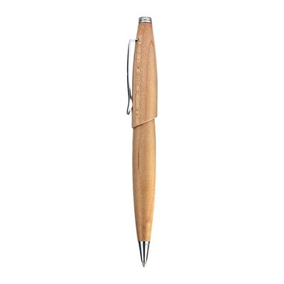 Business Singing Pen Wood Ballpoint Pen with Metal Pen Clip 0.7mm Medium Point For Men Women Office Writing Supplies