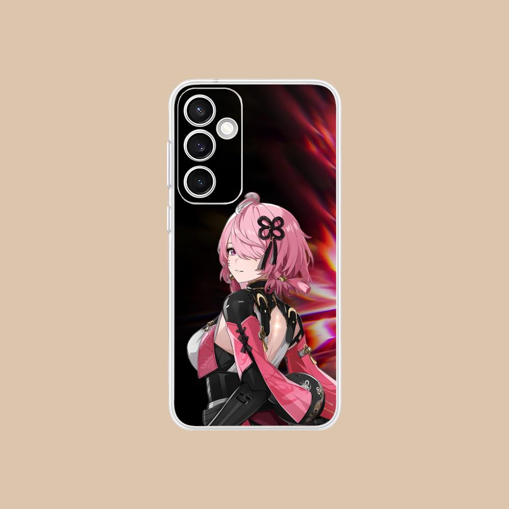 Wuthering Waves Taoqi Mobile Phone Case for Samsung Galaxy S25 S24 S23 S22 S21Plus FE Ultra Clear Colorful Cover Pretty Luxury