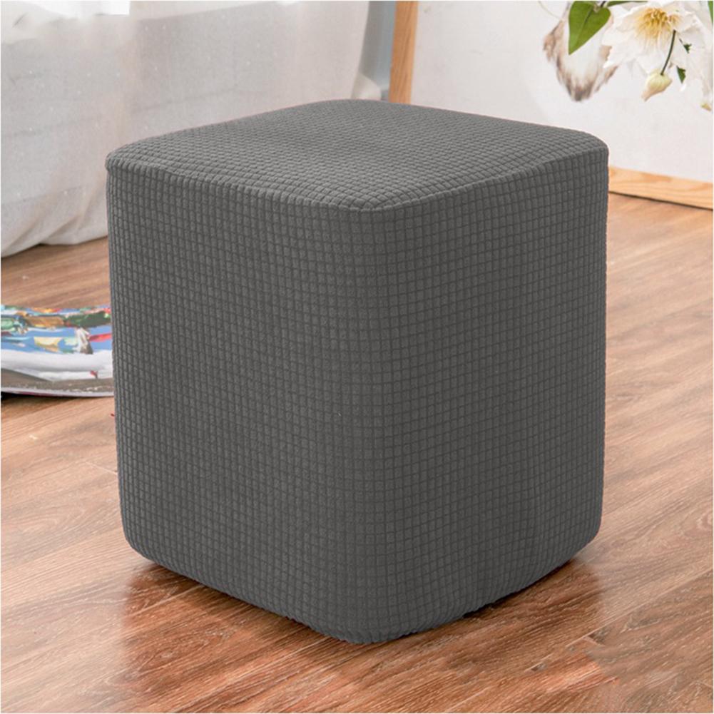 

Эластичный чехол на табурет с вафельным рисунком в клетку, водоотталкивающий чехол на сиденье табурета с квадратной колонной Dark gray#