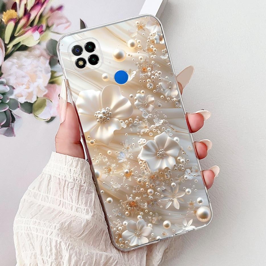 For Xiaomi Redmi 9C Case 6.53'' Cute Love Heart Painted Cover Soft Slim Phone Case For Xiaomi Redmi 9C NFC Redmi9C Fundas Bumper