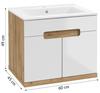 Floating Bathroom Cabinet with Sink 60, Oak Craft, Ronda NEW