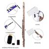 M MBAT Flute 16 Closed Holes C Key Cupronickel Flute Professional Woodwind Muscial Instrument Parts & Accessories with Gloves