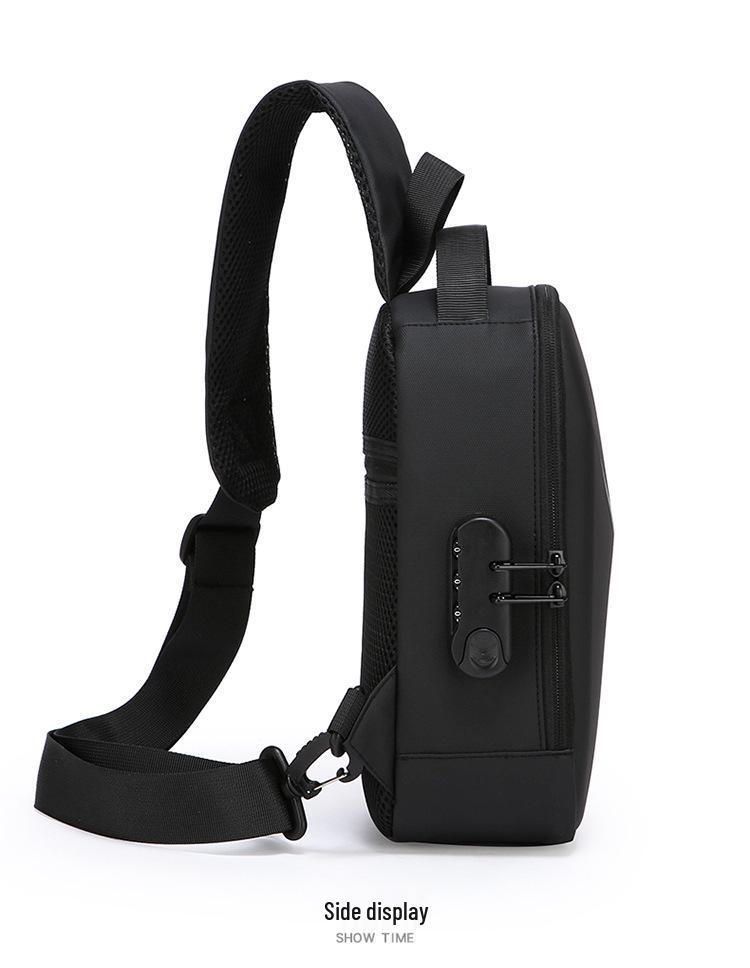 Men's Anti-theft Chest Bag with Buckle - Trendy Crossbody for Outdoor Sports & Cycling