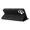 For iPhone 17 Leather Phone Case Stand Wallet with Bi-colour Splicing Design
