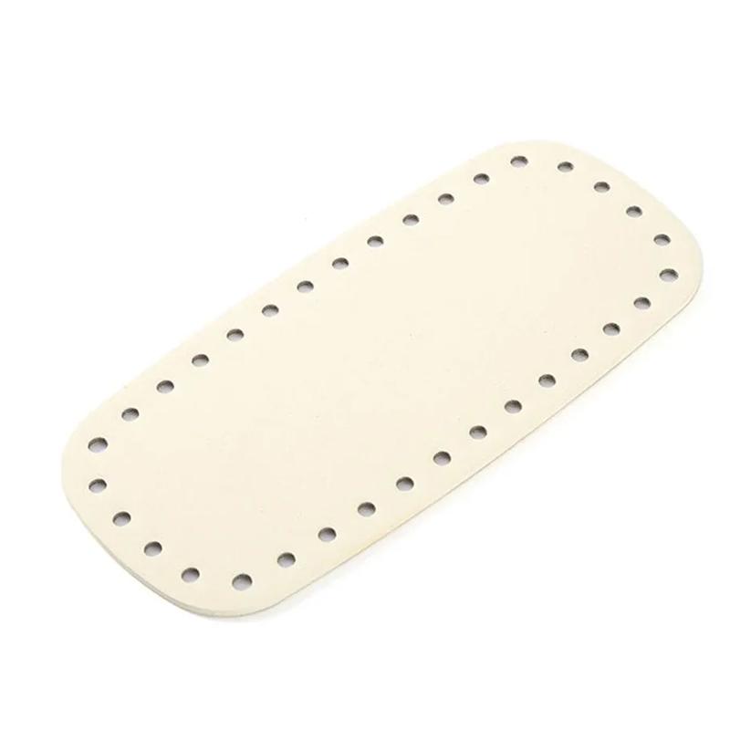 Knitted Bag Long Bottom Pu Leather Bag Bottom Handmade Bottom With Holes Diy Crochet Bag Bottom Accessories