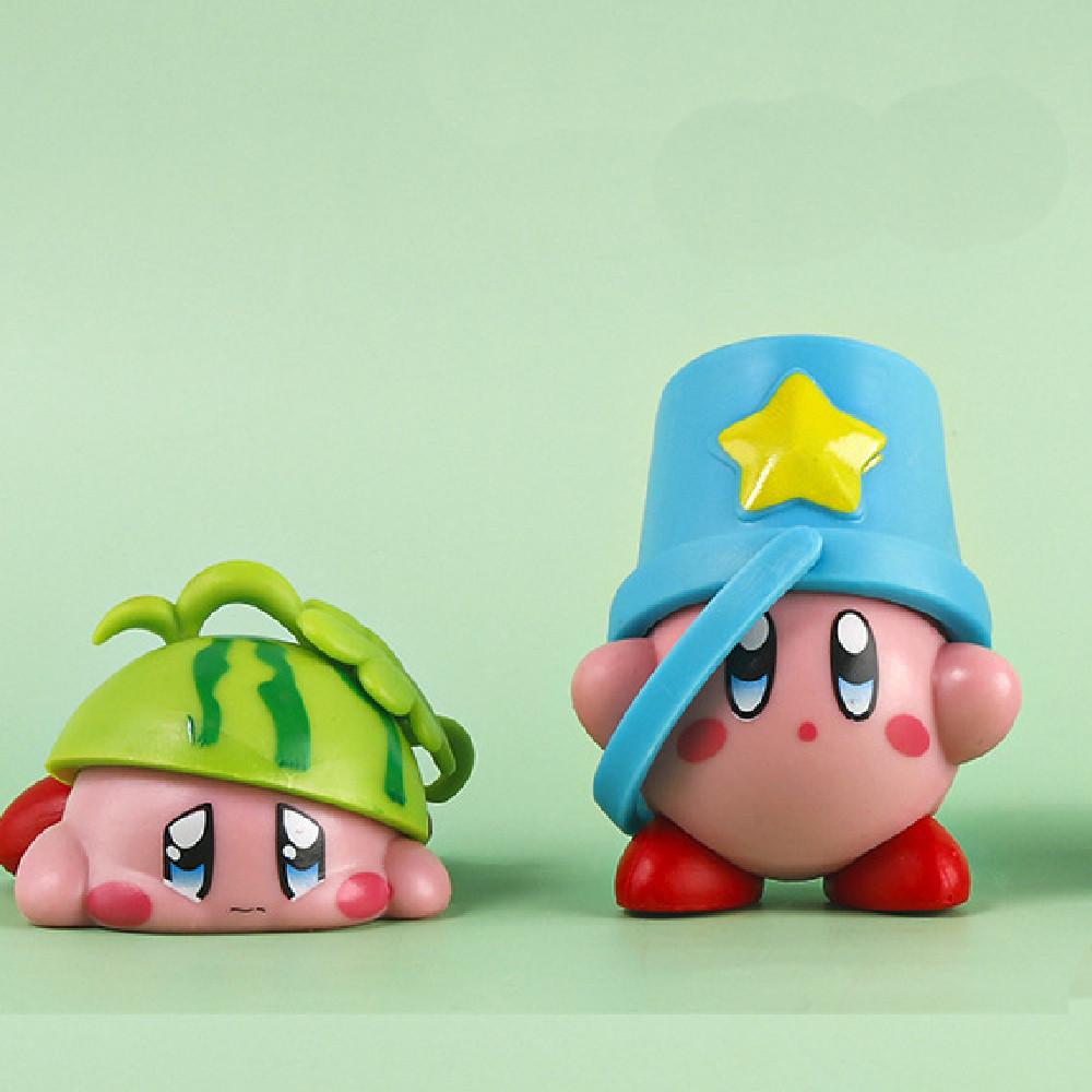 Sommer Strand Kirby Figur Modell Spielzeug Automaten Eier Ornament Auto Dekoration 6er Set