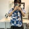 Schoolbag Denim School Bag College Student Versatile Junior High School Student Campus Trendy Style Korea Leisure Travel Backpack Backpack