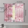 2pcs   Creative Curtains Romantic Pink Floral 100% Polyester (without rod) Decorations Clearance Ldeal for Living Room   Bedroom