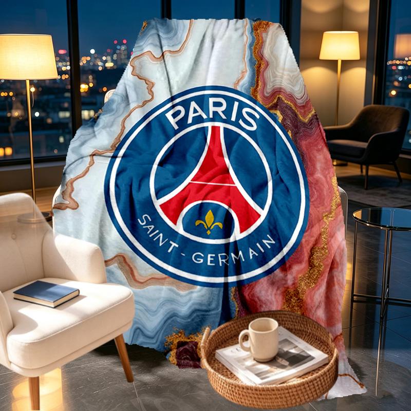 Paris Saint Germain Print Blanket - Soft & Comfortable, for Bedroom, Travel, Sofa, Home Decoration - Birthday Christmas Gift for Friend