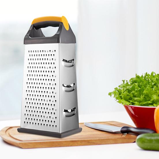 Grater Practical 4-Sided Boxed Grater Convenient Multifunctional Vegetable Cutter Rust-Proof Kitchen Gadgets