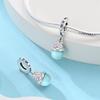 Authentischer Farbwechselnder Quallen-Anhänger-Charm Passend für Original-Armband Kupfer Meeresschalen-Charm für Schmuck Weihnachtsgeschenk
