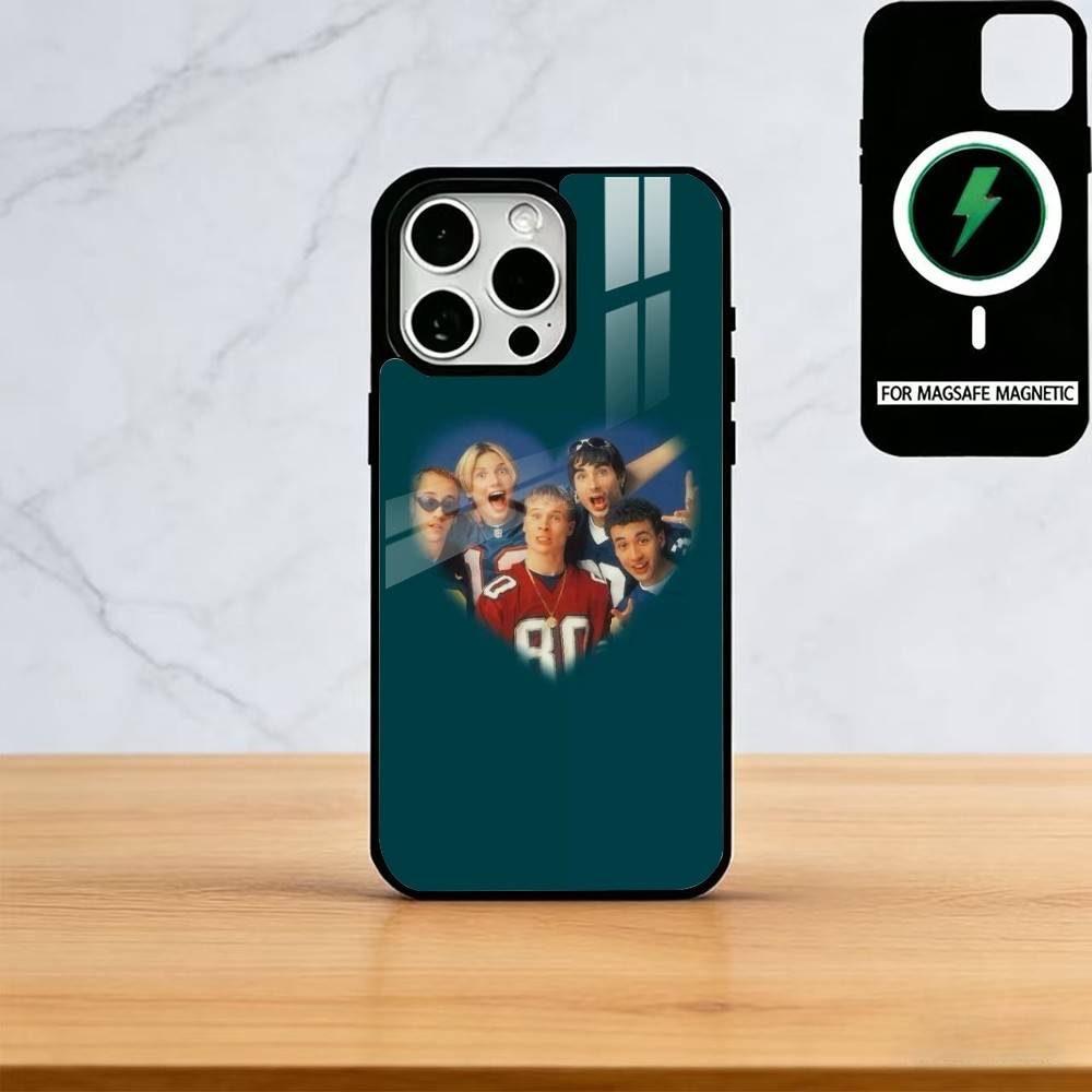B-Backstreet Boys BSB Pouzdro na telefon Pro iPhone17,16,15,14,13,12,11 Plus,Pro Magnetické Pro Magsafe Bezdrátové nabíjení