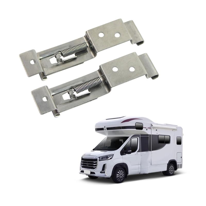 Rvs Auto Kenteken Frame Houder Trailer Nummerplaat Clips Lente Beugel Cover Vaste Accessoires 1 Paar