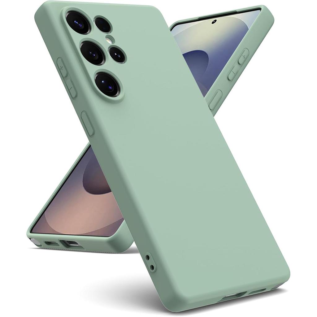 Luxuriöse Flüssigsilikonhülle für Samsung Galaxy S25 Ultra S24 S25 S23 S22 S21 FE S20 Plus + S24+ S25+ Weiche Gummihülle Bumper-Hülle