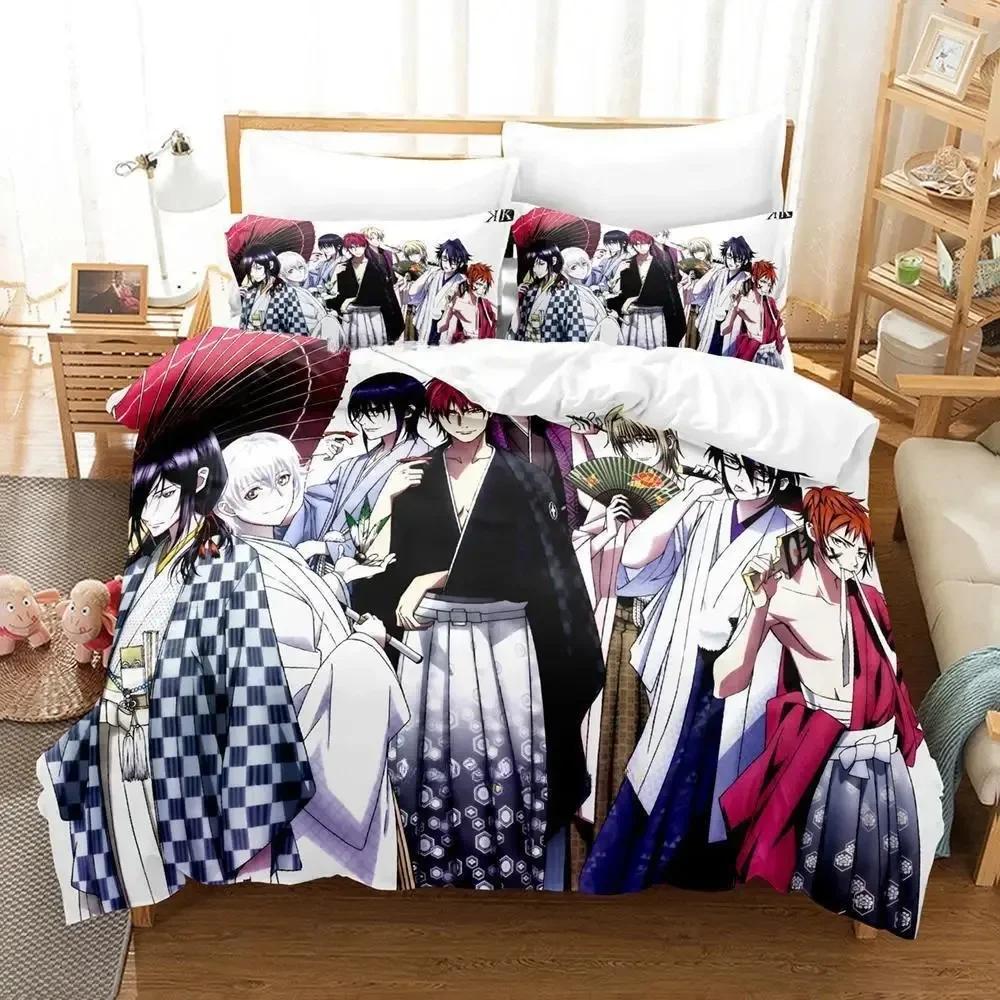 K Projekt Mikoto Suoh No Blod! Kein Knochen! Keine Asche! Bettwäsche-Set mit Kissenbezug Bett Weiche Bettdecke Weiche Decke Super King-Size Maße